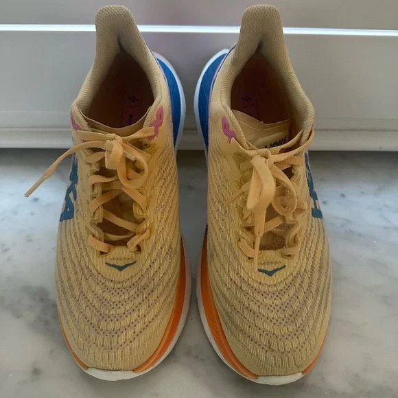 Hoka Mach 5 running Shoes in Yellow and Blue - Picture 3 of 7